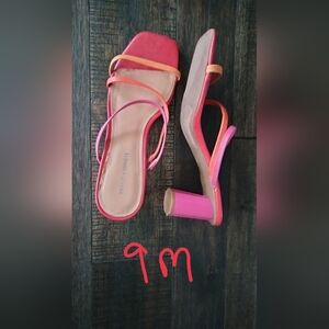 Marc Fisher Vibrant Pink and Orange Heels